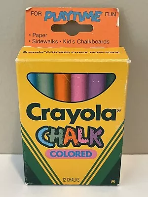 Crayola Colored Chalk Vintage 1990 Binney & Smith NEW BESIDES ONE MISSING • $7.95