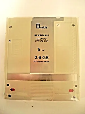 Verbatim Magneto-Optical Disk  Rewritable 5.25   2.6 GB  UNUSED • $25