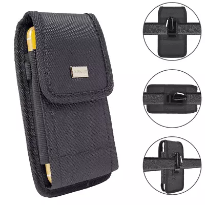 Cell Phone Pouch Tactical Holster Metal Belt Clip Loop Rugged Case (6 Sizes) • $13.90