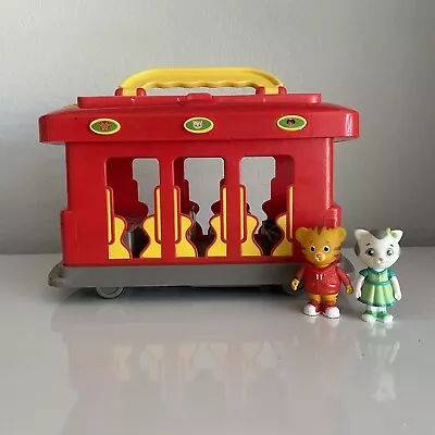 Daniel Tiger's Neighborhood Deluxe Moving Talking Trolley Daniel Figure PBS KIDS • $20