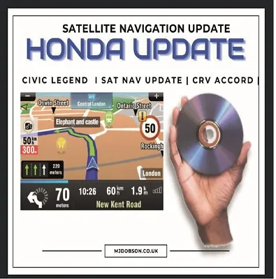 Honda Sat Nav DVD Legend-Accord-CRV-Civic-CR-Z & Insight Latest Update Sat  Nav • £19.50