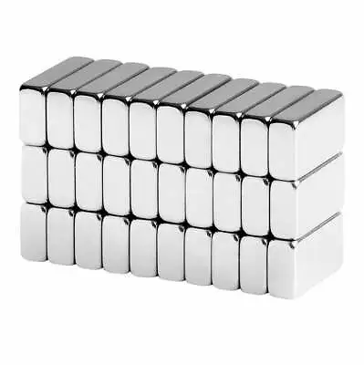 1/2 X 1/4 X 1/8 Inch Small Neodymium Rare Earth Bar Magnets N42 (30 Pack) • $11.99