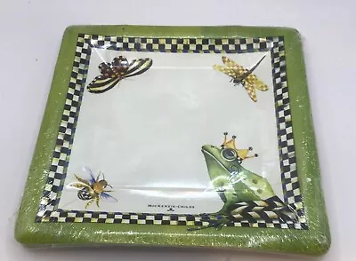 MACKENZIE CHILDS FROG Paper Plates -  Dessert/ Salad ( Set Of 10 ) • $20