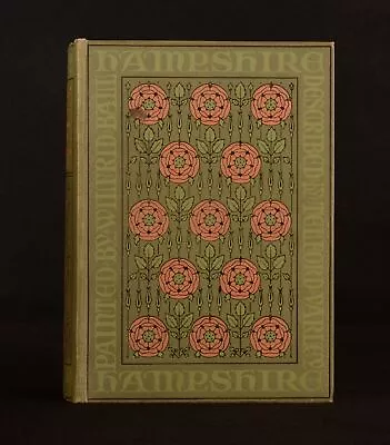£91 • Buy 1909 Hampshire Wilfrid Ball Varley Illustrated Colour Plates Folding Map 1st
