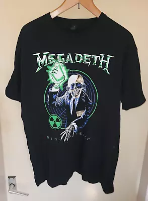 Megadeth T Shirt Rust In Peace Vic Target RIP Anniversary Size XL Thrash Metal • £14.99