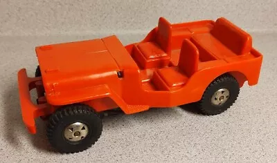 Vintage Marx Plastic And Tin Friction Powered Toy Jeep  Made In USA WORKS! • $22.99