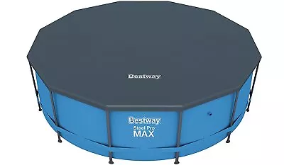 Bestway Steel Pro Frame Round Family Swimming Paddling Pool Cover - 12ft • £17.94