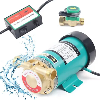 Hot Water Booster Mains Pressure Shower Pump Single Suction Electric Home Boost • £55