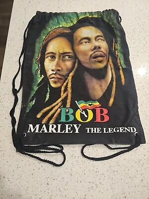 Bob Marley The Legend Drawstring Bag Backpack 14x20  4/55 • $29.99