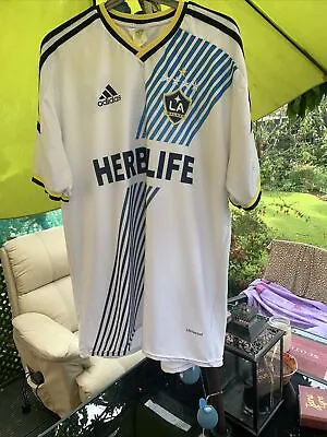 £12.99 • Buy LA Galaxy 2015 Home Football Shirt Gerrard XL Short Sleeve White