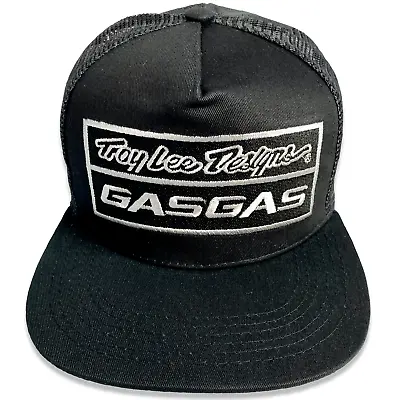 Troy Lee Designs GASGAS Black SnapBack Trucker Hat Mesh Formula 1 MotoGP Racing • $28.95