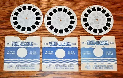 View-Master Reel MG-1 To MG-3 Mother Goose Rhymes 3 Reel Set 1950 • $7.99