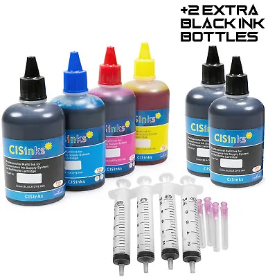 600ml Premium Refill Ink Bottle Compatible With Brother Printers + 2 Extra Black • $28.99