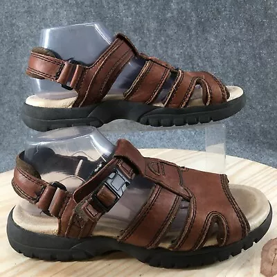 Earth Shoe Sandals Mens 8.5 Sunshine II Fisherman Flats 5539784 Brown Leather • $17.59