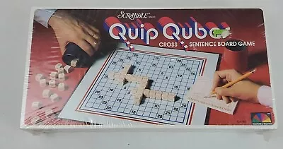 Scrabble Quip Qubes Cross Sentence Board Game Vintage 1981 Selchow & Righter #95 • $20