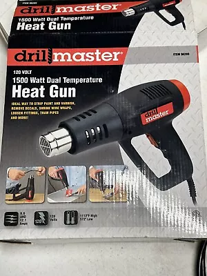 Drill Master #96289 1500 Watt Dual Temperature Heat Gun W/Box & Manual Tested • $49.99