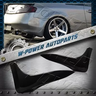 Black For 2003-2006 Infiniti G35 Coupe Polyurethane Rear Bumper Lip Mud Guards • $56.39