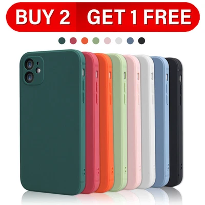 $6.87 • Buy IPhone 14 12 11 13 Pro Max Case XS XR Mini 8 7 6 Plus Shockproof Silicone Cover