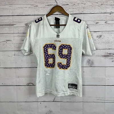 Minnesota Vikings Jersey Allen 69 Womens Size Large White Purple Glitter • $29.99