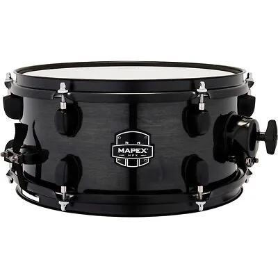 Mapex MPX Maple/Poplar Hybrid Shell Side Snare Drum 12 X 6 In Trans Midnight Blk • $139