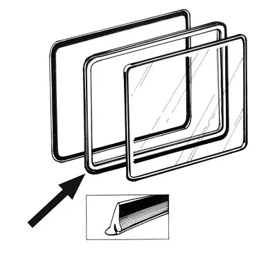 Window Seal For 1950-1967 VW Bus Outer Side Window Pop-Out Outer Frame Seal • $14.85