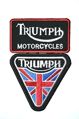 Triumph Collection Patch Motorcycle Iron On Sew On Embroidered Badge Patch • £2.65