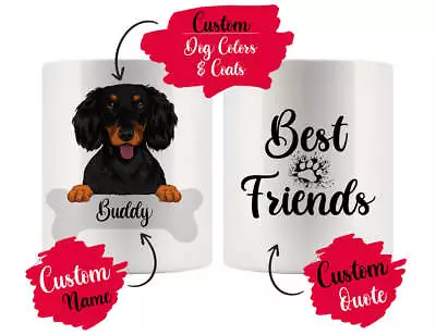 Personalized Longhaired Dachshund Dog Rescue Mom Dad Mug Best Dog Owner Gift • $14.99