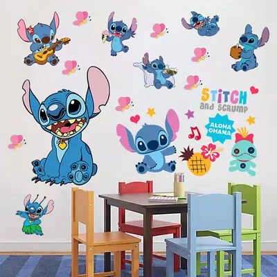 STITCH Kids Nursery Wall Stickers Bedroom Decal Art Vinyl • £7.19
