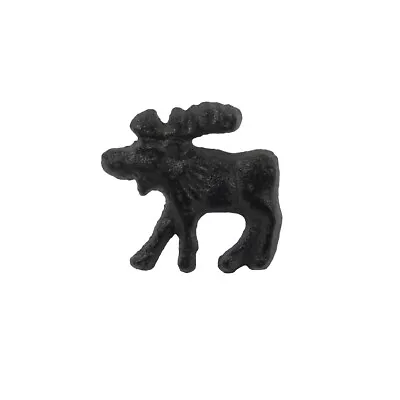 Metal Moose Drawer Bin Pull Screw Knob Cabinet Hardware Rustic Hunt Cabin Decor • $9.99