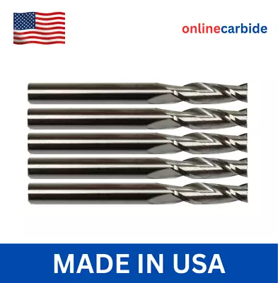 5 Pcs 5/32  2 Flute Carbide End Mill • $34.95