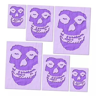  Misfits Crimson Ghost Skull Stencil - Reusable 6 Pack (2  3  And 4  2 Each) • $32.71