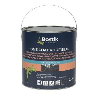 £19.99 • Buy Bostik BLACK One Coat Flexi Roof Seal Fibre Reinforced Waterproof Coating 2.5kg