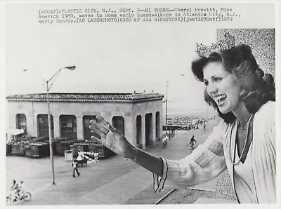 1979 Press Photo Miss America Cheryl Prewitt From Mississippi Wearing Her Crown • $12.99