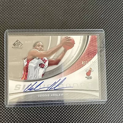 2005-06 SP Game Used Edition SIGnificance /100 Udonis Haslem SIG-UH Auto On CARD • $12.99