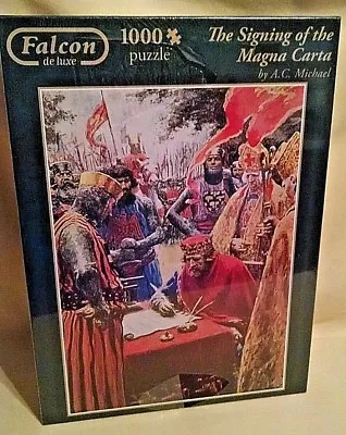 Signing Of The Magna Carta Puzzle Falcon New 1000 Pc 2014 #11078 A C Michael. • $19.99