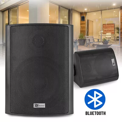 Bluetooth Wall Speakers Café Restaurant Pub Garden Outdoor Background Music BLK • £135