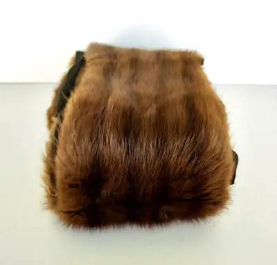 Vintage Real Brown Mink Fur Long Scarf Belt Pelt Hollander Furs • $59.99