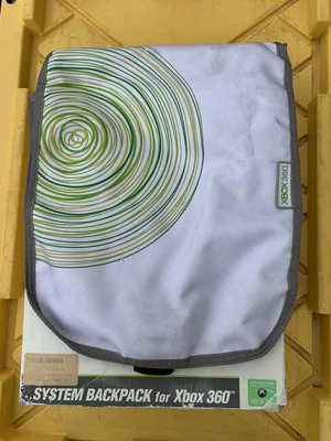 $17.95 • Buy XBOX 360 System Games Accessories Gray/White Travel Bag Backpack Laptop Bag