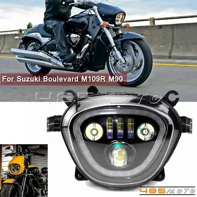 LED Headlight DRL For Suzuki Boulevard M109R Boss Limited VZR1800 Intruder M90 • $428.35