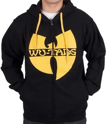 £86.70 • Buy Wu-Wear Wu Logo Zip Zipper Hoody Hoodie Black Yellow Wu-Tang Clan Wu Tang New
