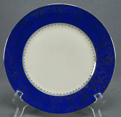 Alka Bavaria Gold Gilt Leaf & Cobalt Blue 7 7/8 Inch Plate Circa 1947-1958 • $20