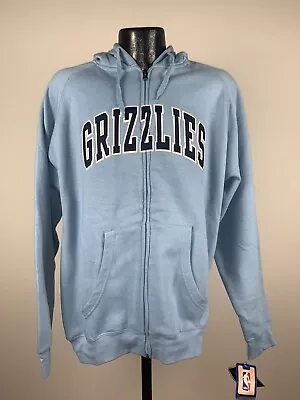 Men's Genuine Stuff Memphis Grizzlies Blue Twill Full Zip Hoodie Medium • $30