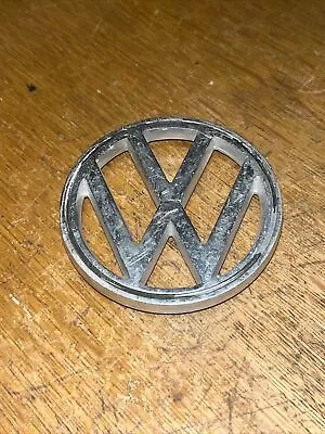 VW 3  Round Volkswagen Bus Emblem Badge Original Chrome 113 853 601 B Vintage • $23.85