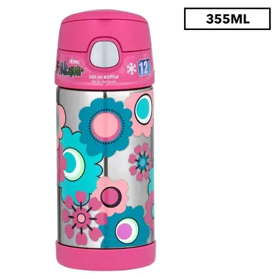 $26.39 • Buy Thermos Drink Bottle 355mL Funtainer Vacuum Insulated Stainless Steel Flower