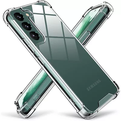 Clear Case For Samsung S23 S22 Ultra Plus S21 FE A72 A53 Shockproof Bumper Cover • $3.91