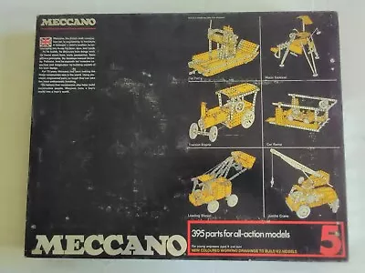 1960's - Meccano Set 5 (original Box - Very Lightly Used) Wear On Box [TYS-701] • $400
