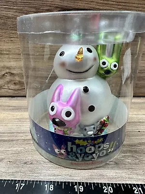 $22 • Buy HALLMARK Keepsake HOOPS AND YOYO Snowman SNOW BUDDIES Glass CHRISTMAS ORNAMENT