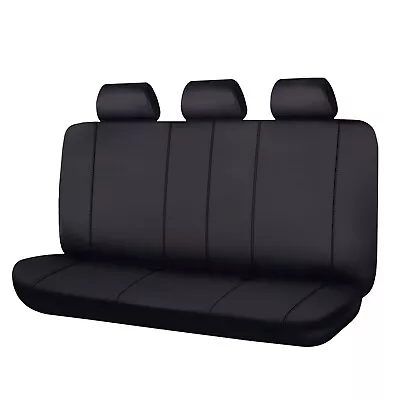 Rear Bench Car Seat Covers Universal Split 40/60 50/50 60/40 Black For Most Car • $32.99
