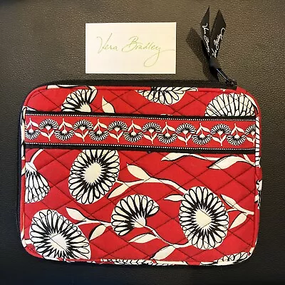 Vera Bradley Deco Daisy IPad Tablet E-Reader Case Red Black (Summer 2011) 9 X 7 • $16