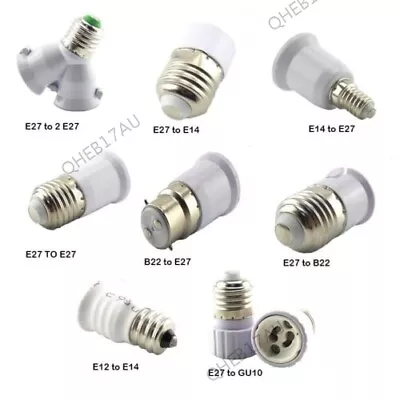 E27 E14 GU10 B22 Holder Converter Base Socket Adapter LED Lamp Light Bulbs 24H • $3.53